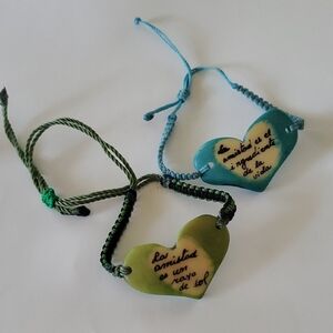 Heart-Shaped Friendship Bracelets